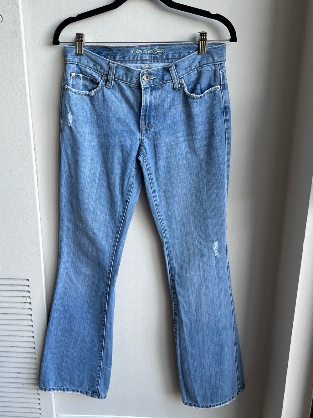 American Eagle Outfitters Hipster Skinny Flare Denim Jeans Size 2